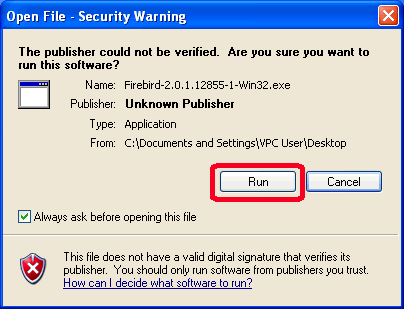 Security Warning