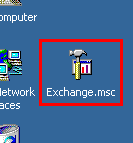 [Exchange Admin desktop icon]